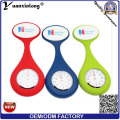 Yxl-945 Attractive New Nurses Doctor Fob Watch Brooches Silicone Tunic Batteries Medical Nurse Watch